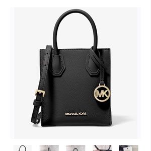 Michael Kors Mercer Extra-Small Pebbled Leather Crossbody Bag